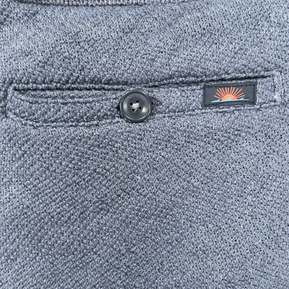 Faherty Organic Cotton Knit Shorts Mens XL Blue Dusk Drawstring Casual NWT